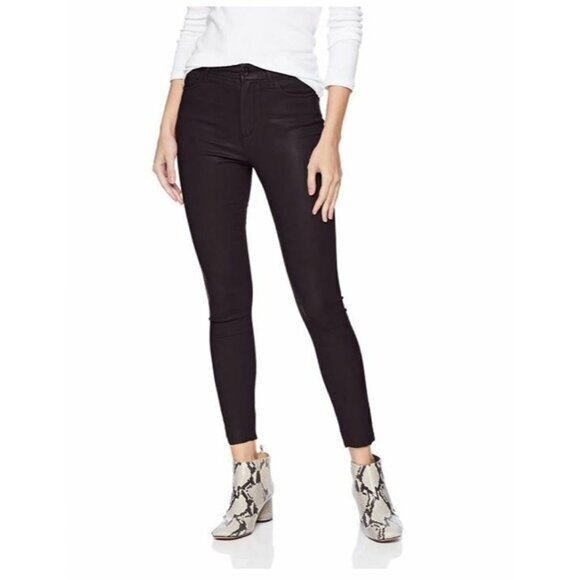 Joe's Jeans The Charlie High Rise Coated Skinny Ankle Purple SZ 28 NWT $198 - Picture 1 of 3